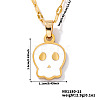 Cute Halloween Stainless Steel Skull Pendant Necklaces for Unisex RT1266-1