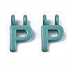Spray Painted Alloy  2-Loop Link Pendants X-PALLOY-T075-48P-RS-2