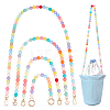   4Pcs 4 Style Acrylic Frosted Beaded Bag Strap AJEW-PH0018-23-1