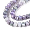 Ombre Effect Dyed Glass Beads Strands LS-GLAA-C023-02-C25-3