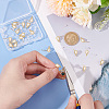 20Pcs Brass Micro Pave Clear Cubic Zirconia Stud Earring Findindgs KK-BC0009-88-3
