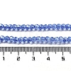 Electroplate Transparent Glass Beads Strands EGLA-A035-T3mm-A14-4