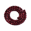 Dyed Natural White Jade Beads Strands G-T140-4mm-B07-3