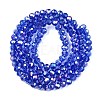Electroplate Glass Beads Strands EGLA-A044-T4mm-B31-3