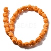 Glazed Porcelain Beads Strands X-PORC-I028-02E-2