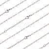 10Pcs 667 Stainless Steel Paperclip Chain Necklaces NJEW-BBC0001-48A-P-1