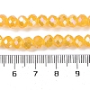 Baking Electroplate Glass Beads Strands DGLA-A039-J10mm-B13-4