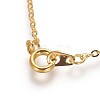 Brass Cable Chain Necklaces SW028-01G-NF-2