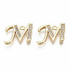 Brass Micro Pave Clear Cubic Zirconia Pendants KK-S360-053M-NF-2