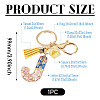 Alloy Resin Polygon Keychains KEYC-TADJ0002-03G-J-2