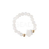 Natural Shell Beaded Stretch Rings for Women WG0687E-01-2