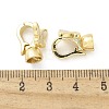 Brass Fold Over Clasps KK-Z083-19G-01-2