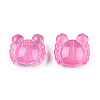 Transparent Spray Painted Glass Beads LS-GLAA-N035-026-C04-2