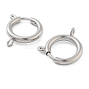 304 Stainless Steel Spring Ring Clasps STAS-E104-09C-P-2