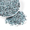 Spray Painted Picasso Cylinder Glass Seed Beads GLAA-T028-12A-07-1