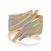 Sparkling Wing Wrap Cuff Bangle LS-BJEW-K223-06KCG-01-3