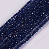 Glass Beads Strands EGLA-E057-02B-02-1