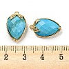 Natural Turquoise Faceted Pendants G-M431-06G-01-1-3