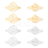 8Pcs 4 Style 201 Stainless Steel Pendants STAS-DC0001-54-2