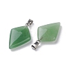 Natural Green Aventurine Pendants G-C110-05E-P-2