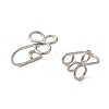 316 Surgical Stainless Steel Clip on Nose Rings STAS-P336-09B-P-2