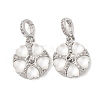 Brass Micro Pave Cubic Zirconia Peg Bails KK-A279-20P-1