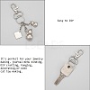 Zinc Alloy Swivel D Rings Lobster Claw Clasps E341-8-5