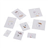 Fashewelry Rectangle Cardboard Earring Display Cards CDIS-FW0001-05-10