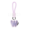 PU Leather Letter Pendant Decoration HJEW-YWC0002-001W-1