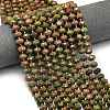 Natural Unakite Beads Strands G-P573-A04-01-1