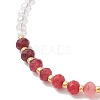 4Pcs Dyed Natural Malaysia Jade & Glass Beaded Bracelets for Women BJEW-JB13076-4