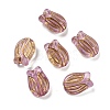 Plating Transparent Acrylic Beads OACR-B013-14E-1
