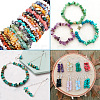 360g 18 Colors Freshwater Shell & Gemstone Chip Bead Sets G-CW0001-01-9