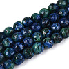Dyed Natural White Jade Beads Strands G-T139-6mm-60-22-4