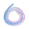 Transparent Painted Glass Beads Strands DGLA-A034-T2mm-A08-5