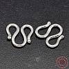 925 Sterling Silver S-Hook Clasps STER-F014-04A-1