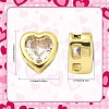 6Pcs 3 Colors Brass Micro Pave Cubic Zirconia Heart Slide Charms ZIRC-YW0001-36A-3