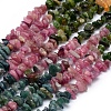 Natural Multicolor Tourmaline Beads Strands X-G-P332-73A-1