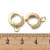 201 Stainless Steel Huggie Hoop Earrings Findings STAS-A167-01I-G-3