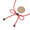 Glass Seed Pendant Necklaces for Women NJEW-MZ00031-03-3