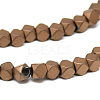 Electroplate Non-magnetic Synthetic Hematite Beads Strands G-Q486-89G-3