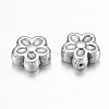 Tibetan Style Alloy 3D Flower Beads LS-LF0476Y-NF-2