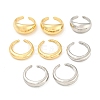 8Pcs Alloy Open Cuff Rings Kit for Women RJEW-K260-03-2