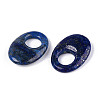 Natural Lapis Lazuli Large Hole Pendants G-N348-06A-01-2
