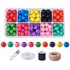 Diy Jewelry Wood Beads DIY-PH0018-20-1