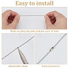 14Pcs 14 Colors Angel Glass Pearl & Alloy Charms Ceiling Fan Pull Chain Extenders PALLOY-HY00059-3