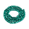 Transparent Electroplate Glass Beads Strands X1-EGLA-Q131-01A-02-2