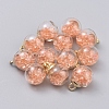 Transparent Glass Globe Pendants GLAA-TAC0002-J06-1