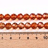 Baking Paint Transparent Glass Beads Strands X-DGLA-A035-T8mm-A04-5