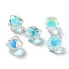 Two Tone UV Plating Rainbow Iridescent Acrylic Beads LS-TACR-D010-02A-1